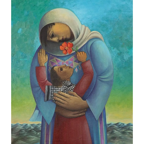 Mother Palestine By Sliman Mansour